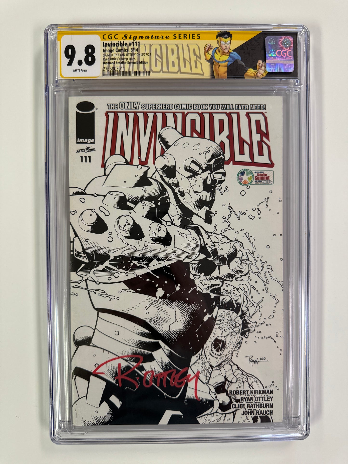 CGC SIGNATURE SERIES 9.8- INVINCIBLE 111 VARIANT
