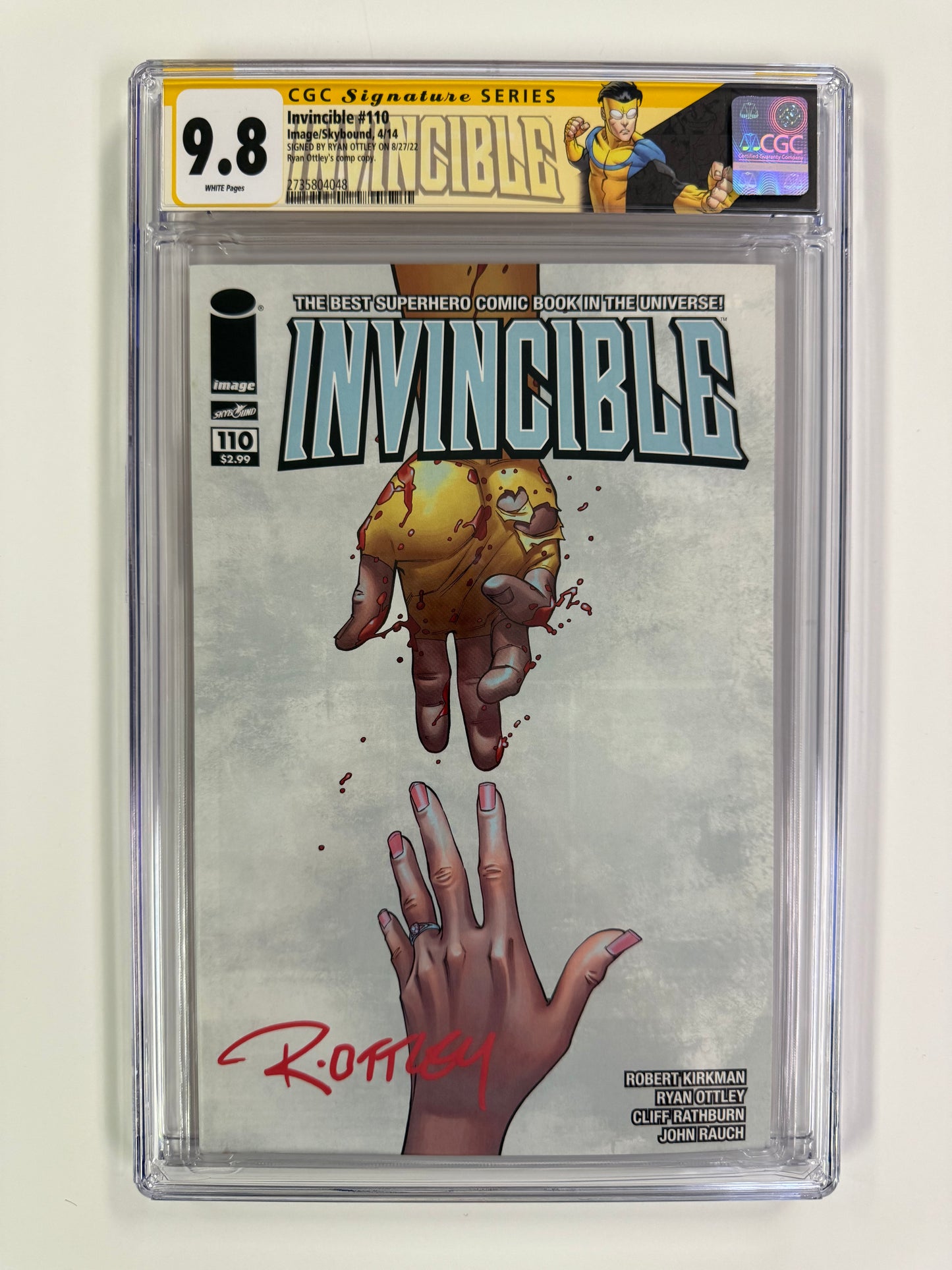 CGC 9.8 SIGNATURE SERIES INVINCIBLE 110