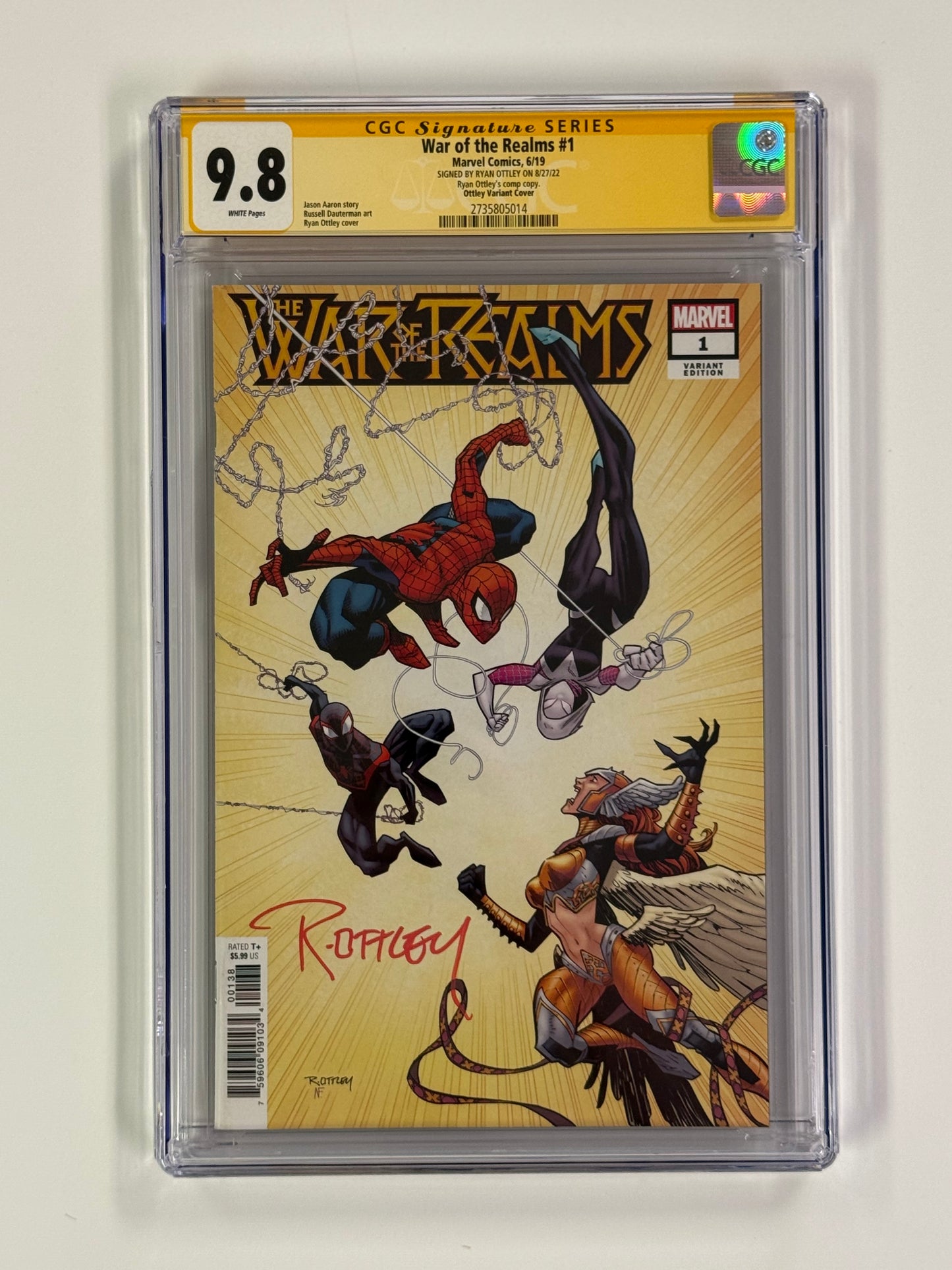 CGC SIGNATURE SERIES 9.8 - THE WAR OF THE REALMS 1 VARIANT