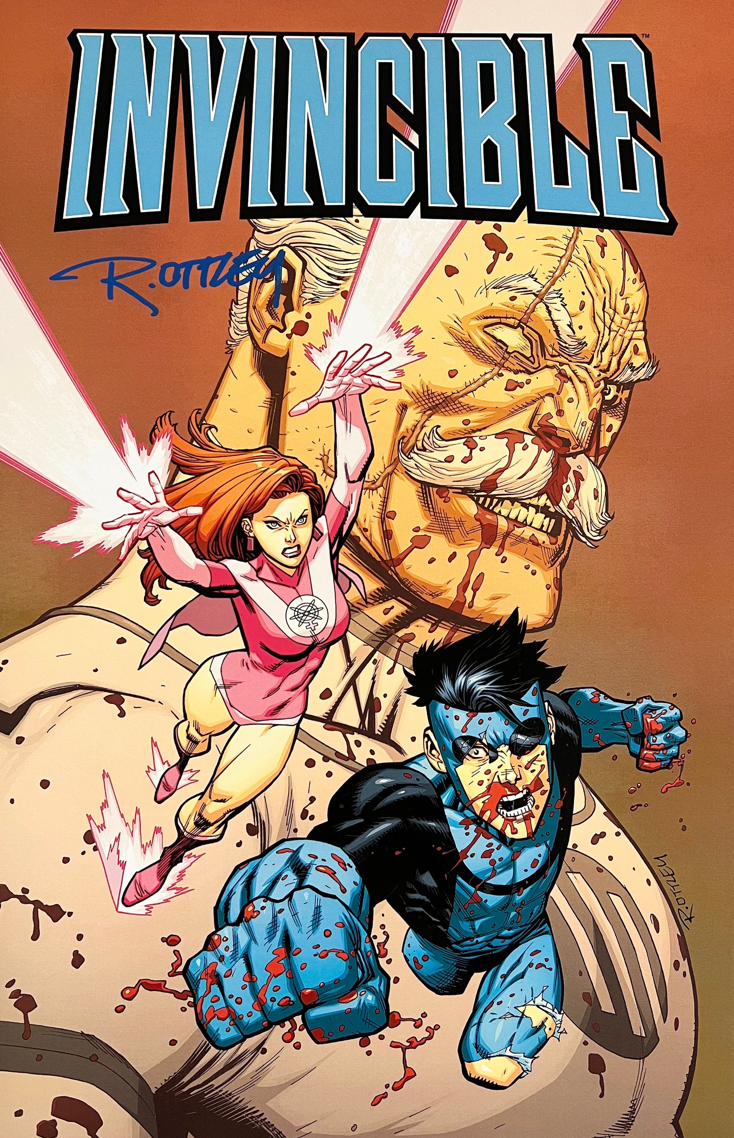 INVINCIBLE BLUE COSTUME- ATOM EVE- CONQUEST PRINT