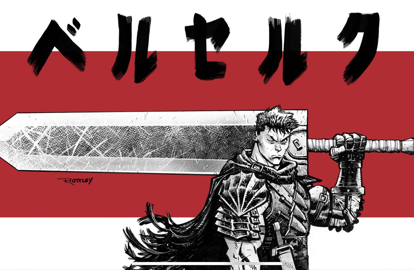 OTTLEY MANGA TRIBUTE GUTS PRINT