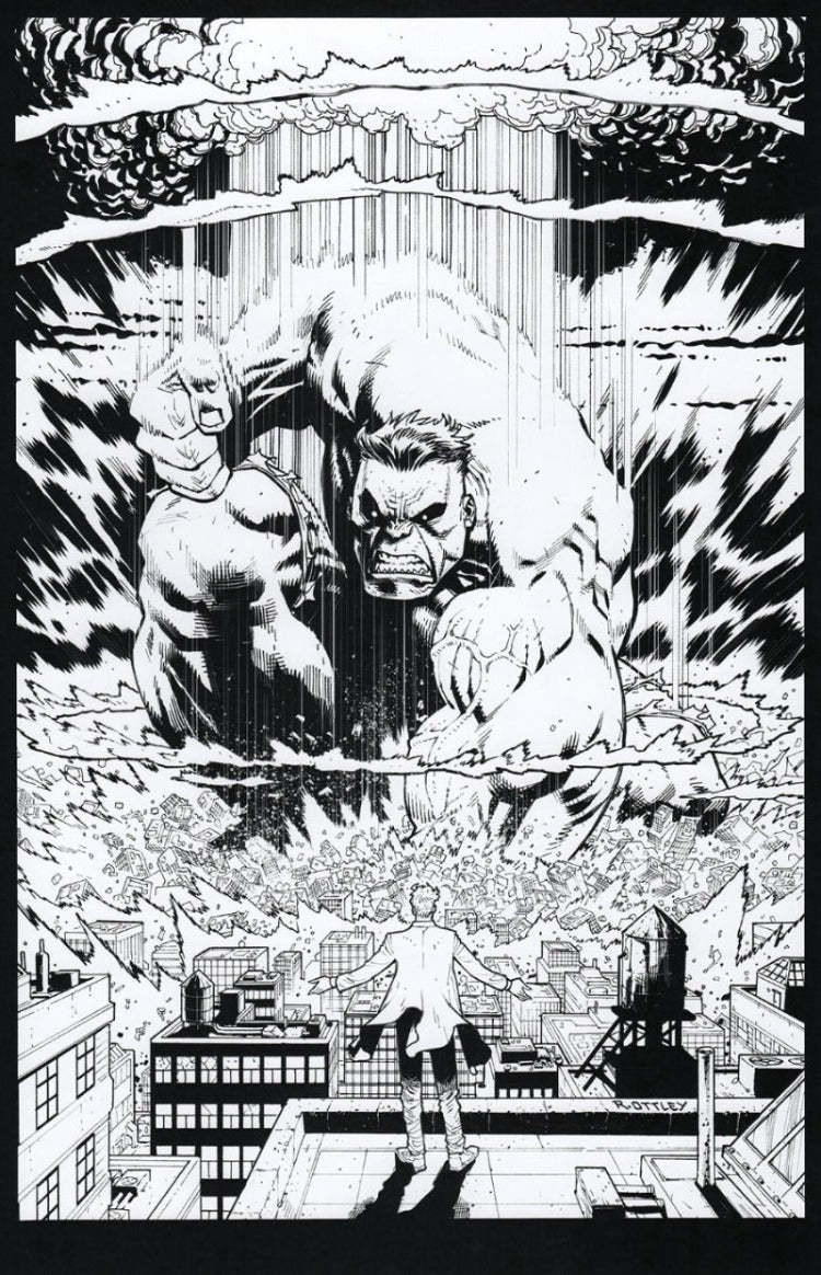 HULK BLACK & WHITE PRINT