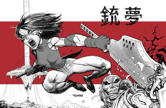 OTTLEY MANGA TRIBUTE ALITA PRINT