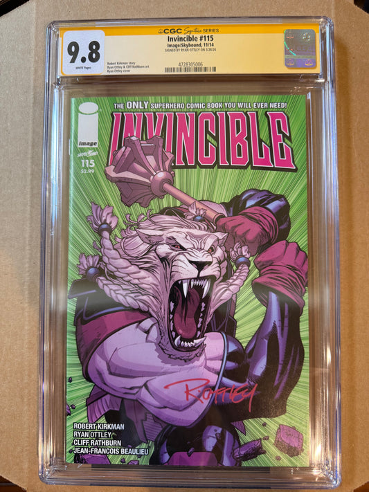 CGC 9.8 SIGNATURE SERIES INVINCIBLE ISSUE 115
