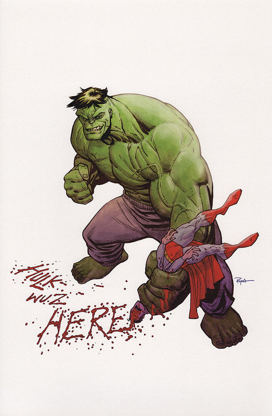 HULK WAS HERE PRINT